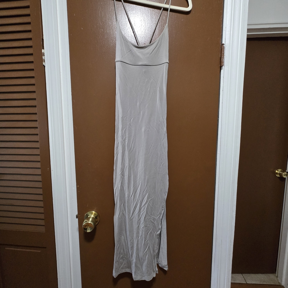 Wilfred Light Gray Maxi Dress
